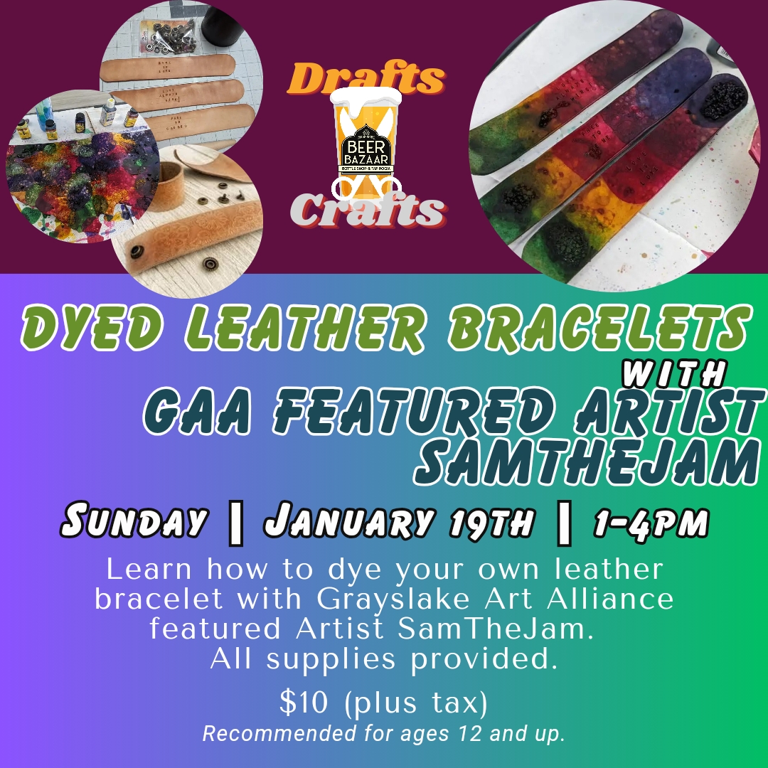 Drafts & Crafts: Dyed Leather Bracelets